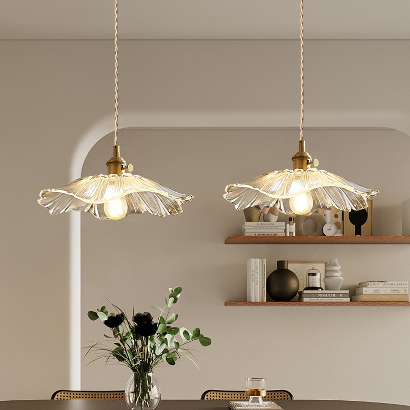 Moderne kunst bloem vorm keuken glazen hanglamp HL46