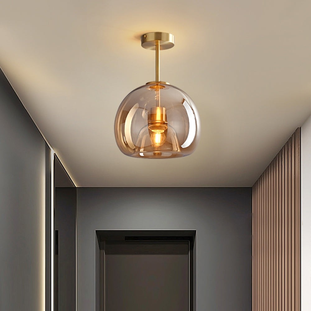 Retro Bubble Concave Glazen Plafondlamp HL847