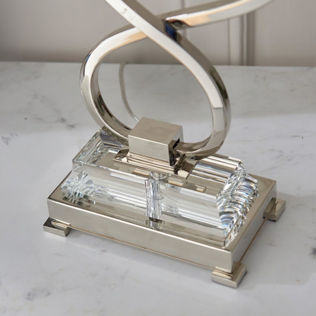 Talonis dubbele tafellamp - Dubbele lampenkap en metalen voet voor slaapkamer en woonkamer HL2136