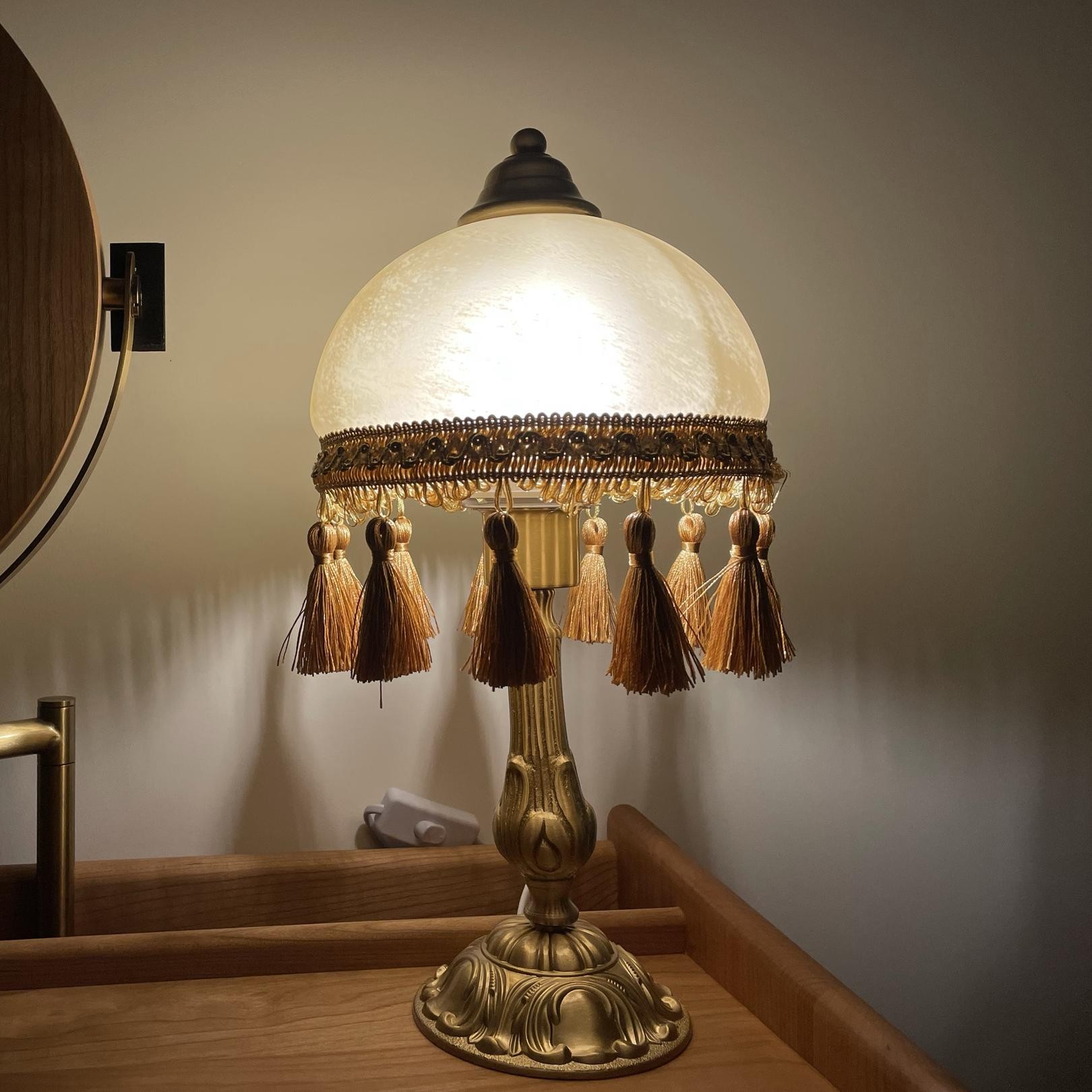 Romantisch vintage bedlampje
