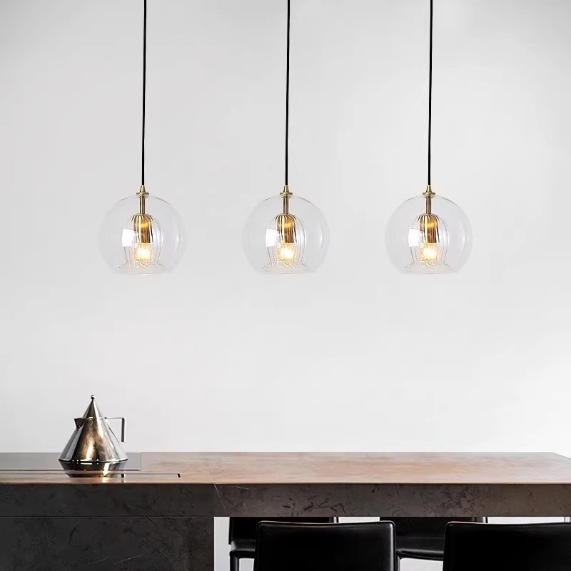 Moderne geplooide glazen hanglamp HL954