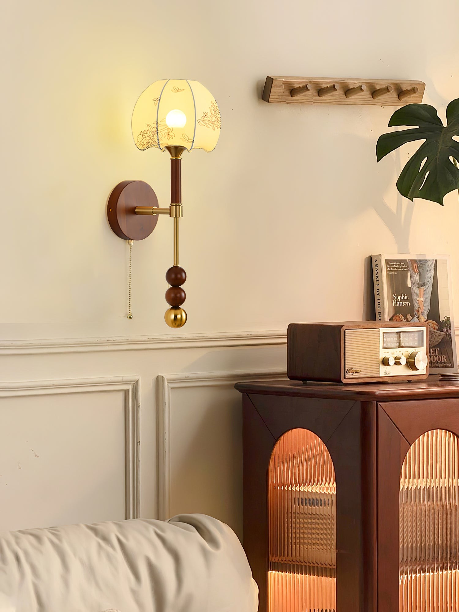 Retro Massief Houten Serie Wandlamp HL769
