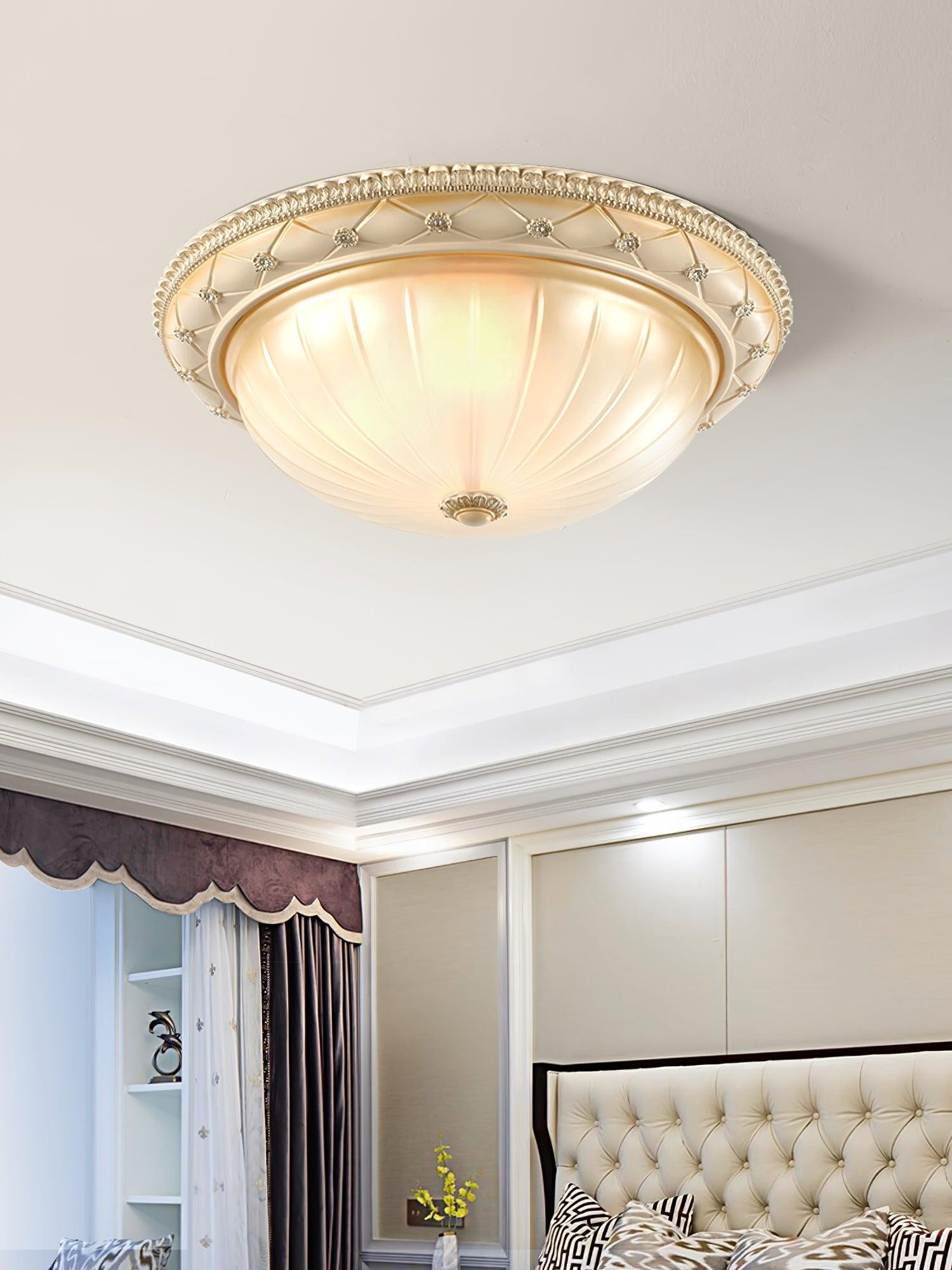 Europese vintage stijl plafondlamp van hars voor slaapkamer HL447