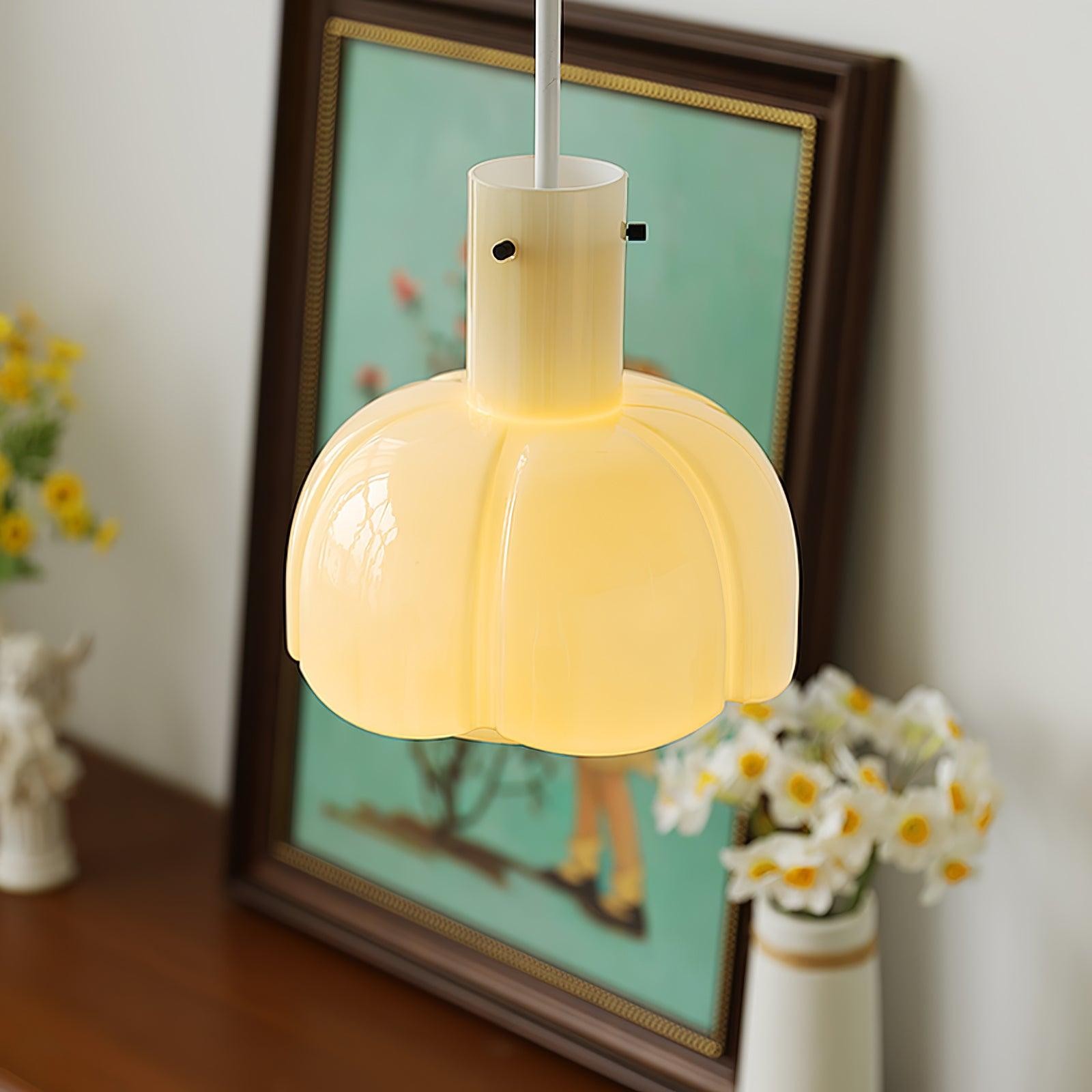 Middeleeuwse stijl glazen knop hanglamp HL619