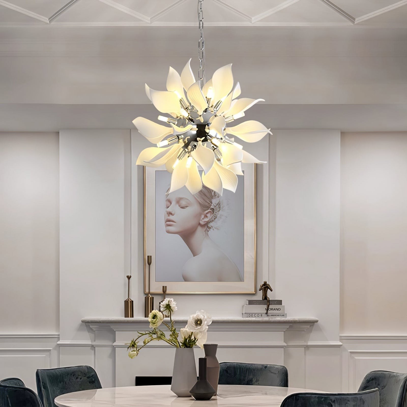 Petaline Bloom keramische bloemen hanglamp HL1219