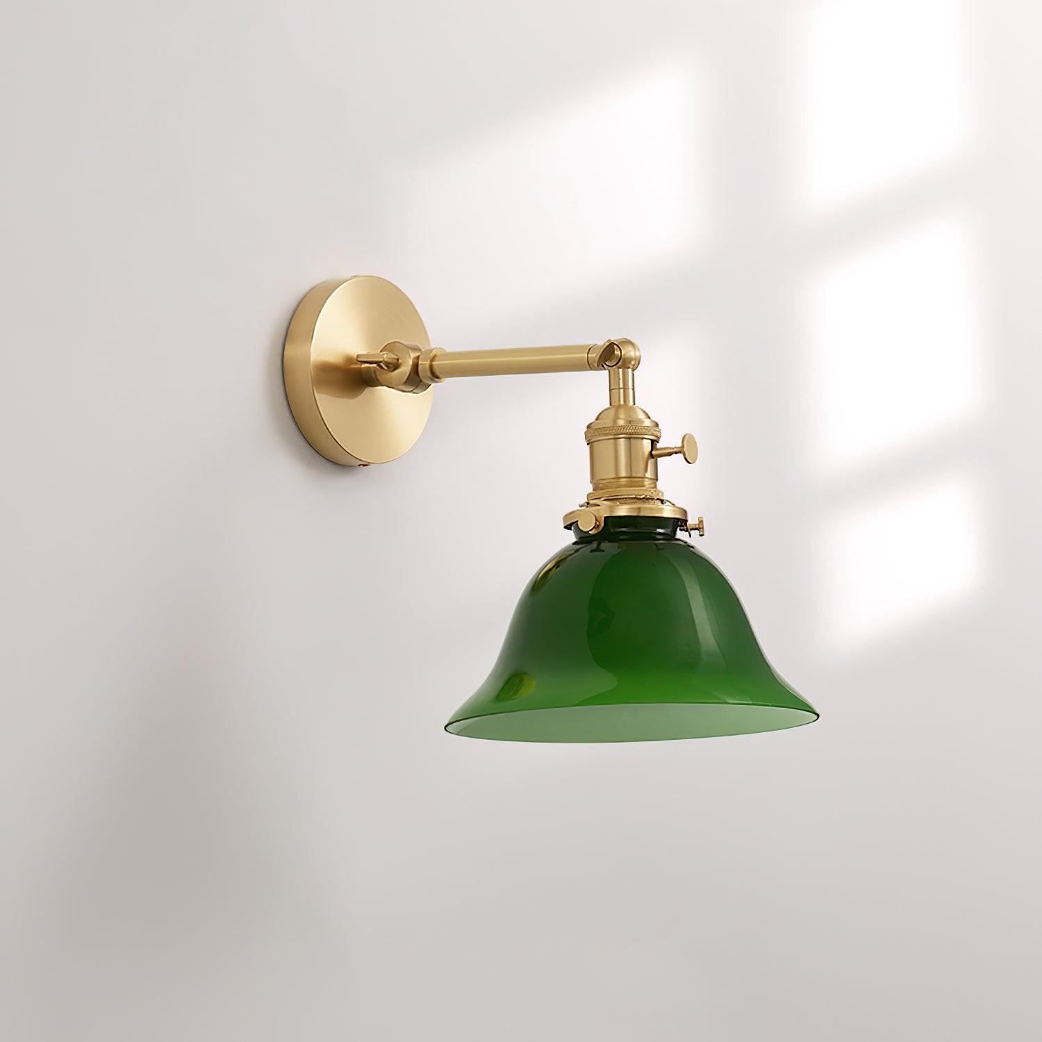 Gepersonaliseerde groene klokvormige wandlamp HL538