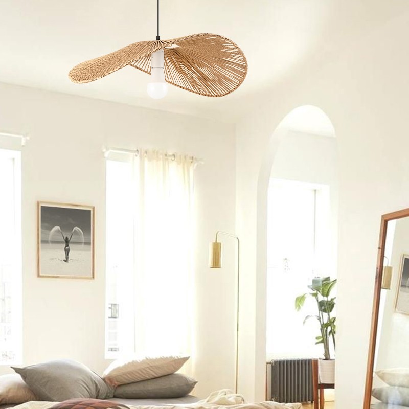Rustieke Wabi Sabi Strohoed Hanglamp HL206
