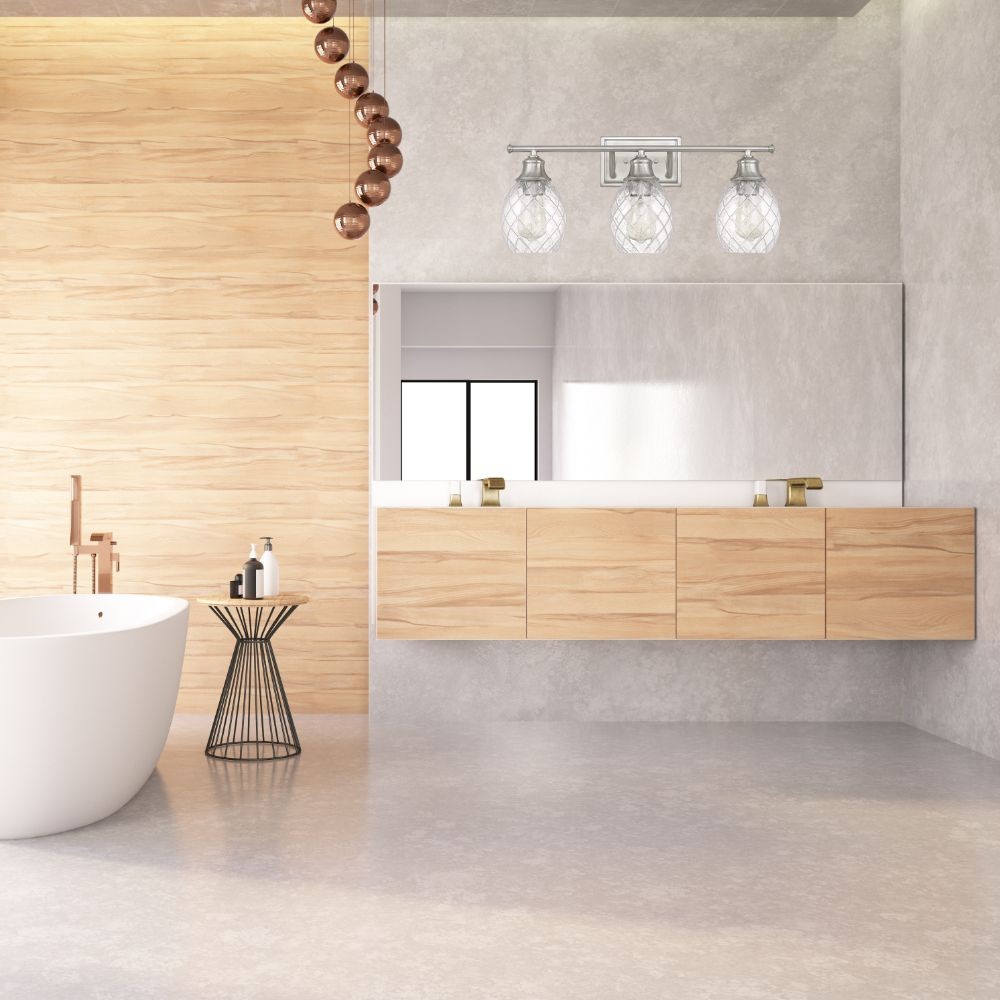 Moderne Boerderij Geborsteld Nikkel Glazen Wandlamp HL235