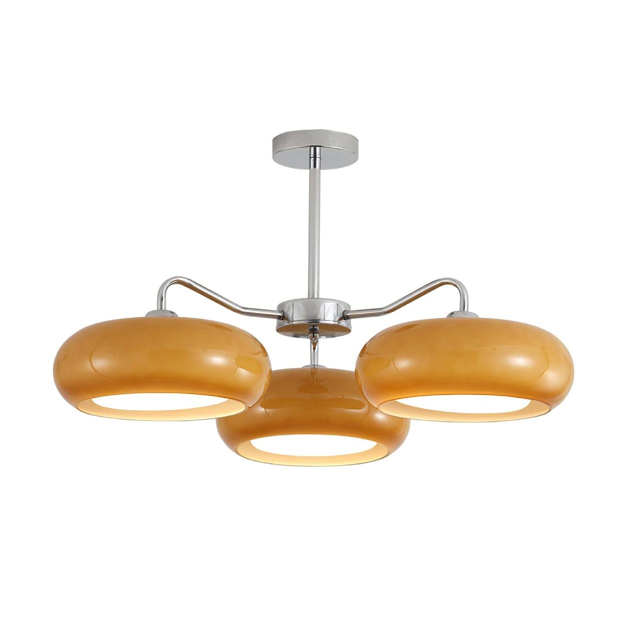 Moderne 3-lichts chromen plafondlamp HL896