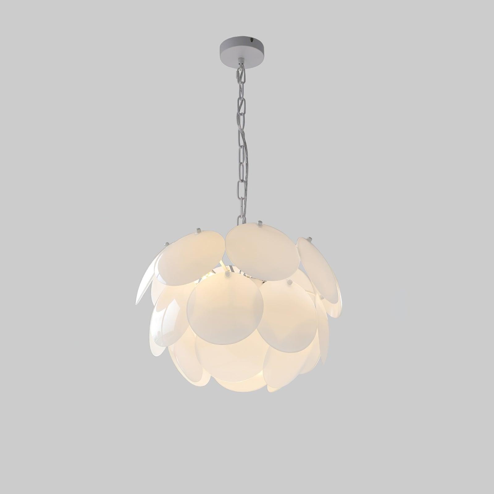 Luxe mode lichtgevende bloemblaadjes glazen kroonluchter HL581