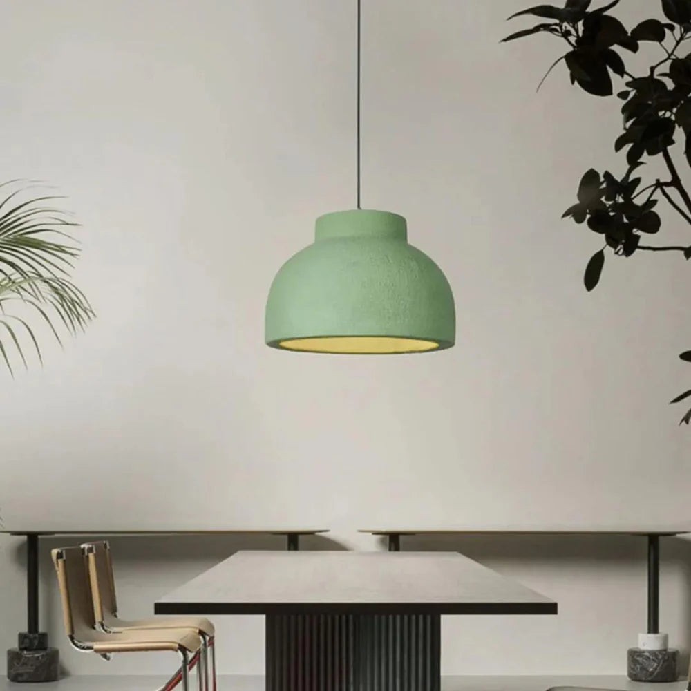 Minimalistische hanglamp van polystyreen met Nordic Bowl-design HL3382