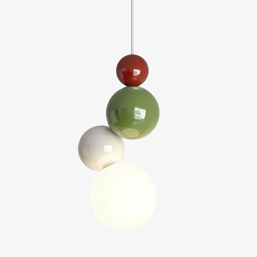 Nordic stijl bolvormige veelkleurige hanglamp HL933
