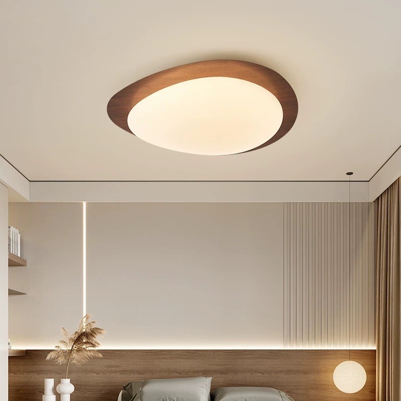 Pebble Walnoot Plafondlamp HL626