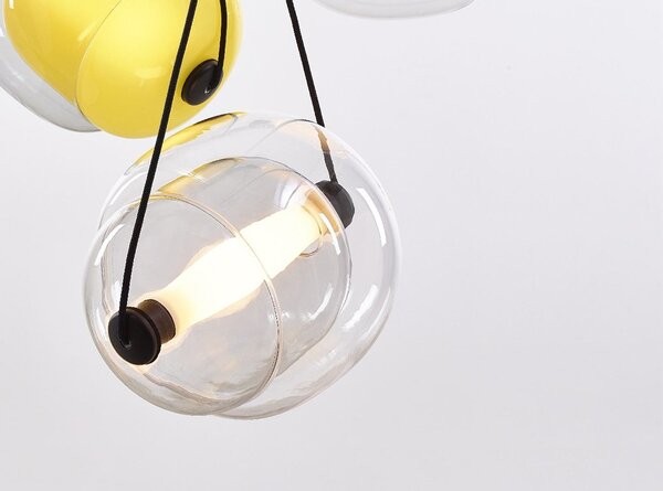 LED Capsula Hanglamp Gekleurd Glas