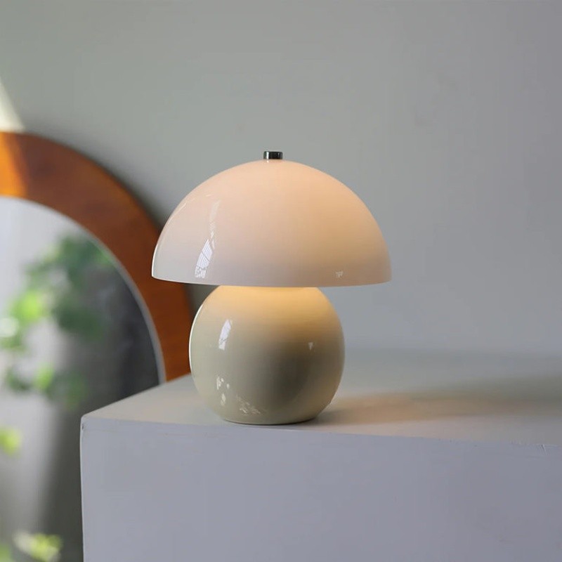 Retro Paddenstoel Keramische Tafellamp HL287