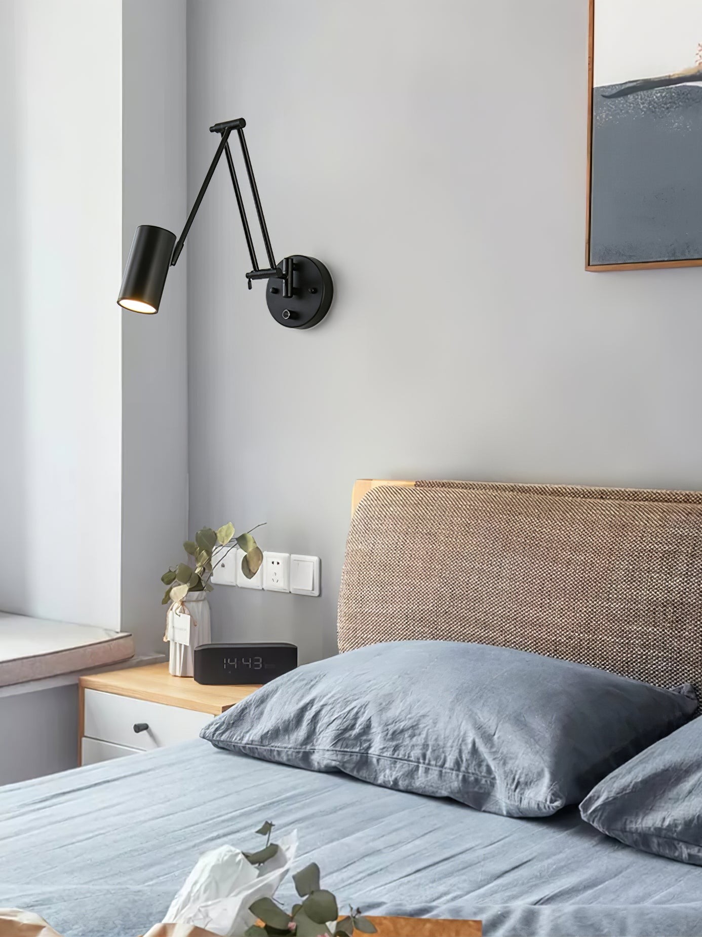 Wandlamp met zwenkarm HL1202