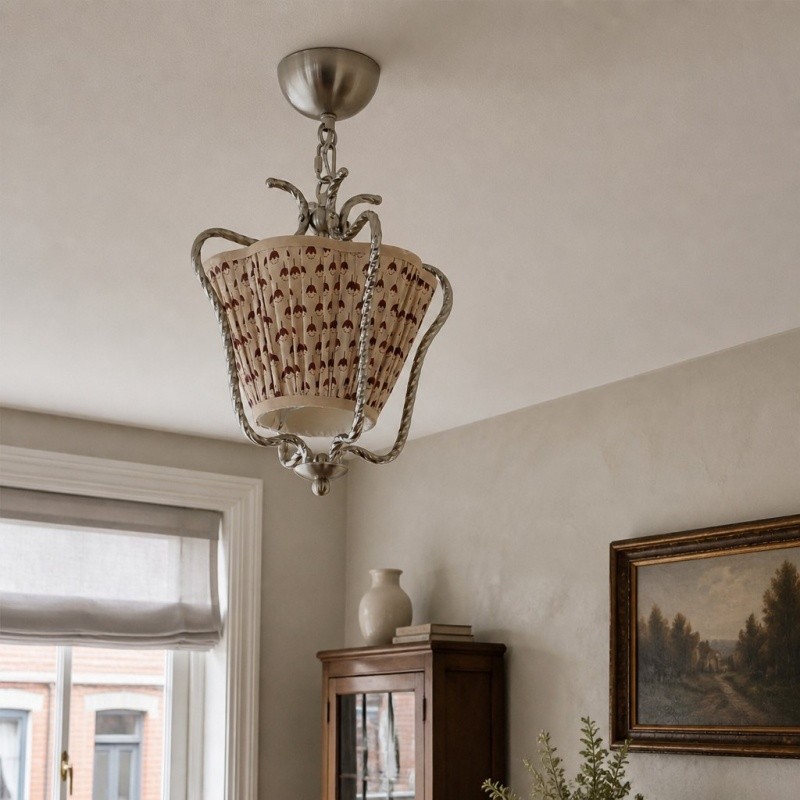Solmire Romantische Plafondlamp met Bloemenmotief - Plafondlamp in landelijke stijl voor de eetkamer of het keukeneiland HL3555