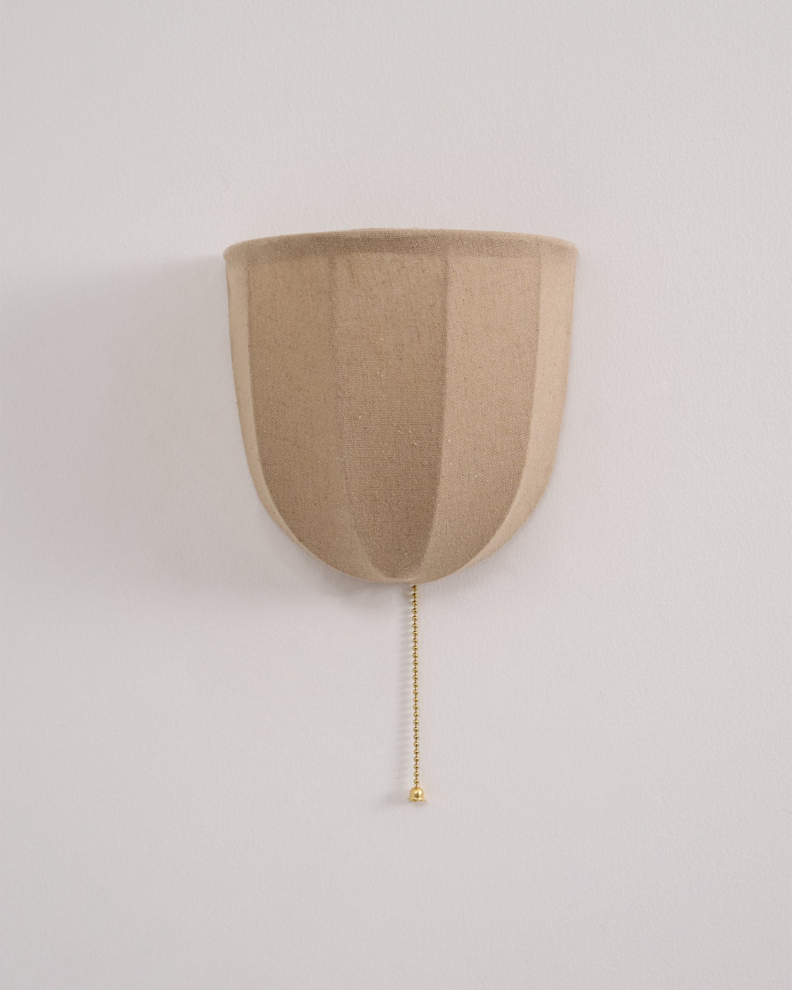 Fablune linnen wandlamp - moderne wandlamp met stoffen kap en textuur voor de woonkamer HL1134