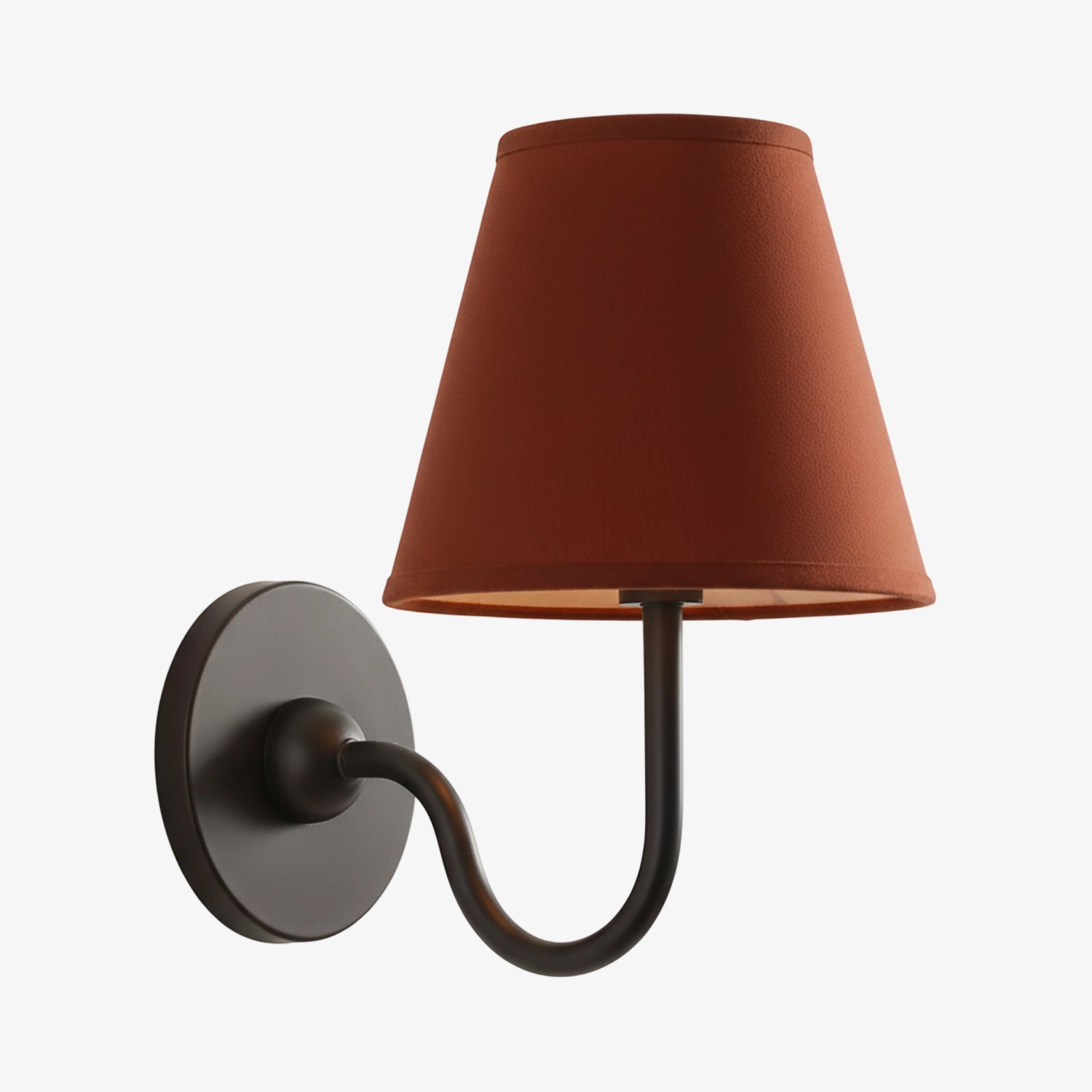Luvora Vintage Wandlamp met Linnen Kap - Moderne Metalen Wandverlichting HL1594