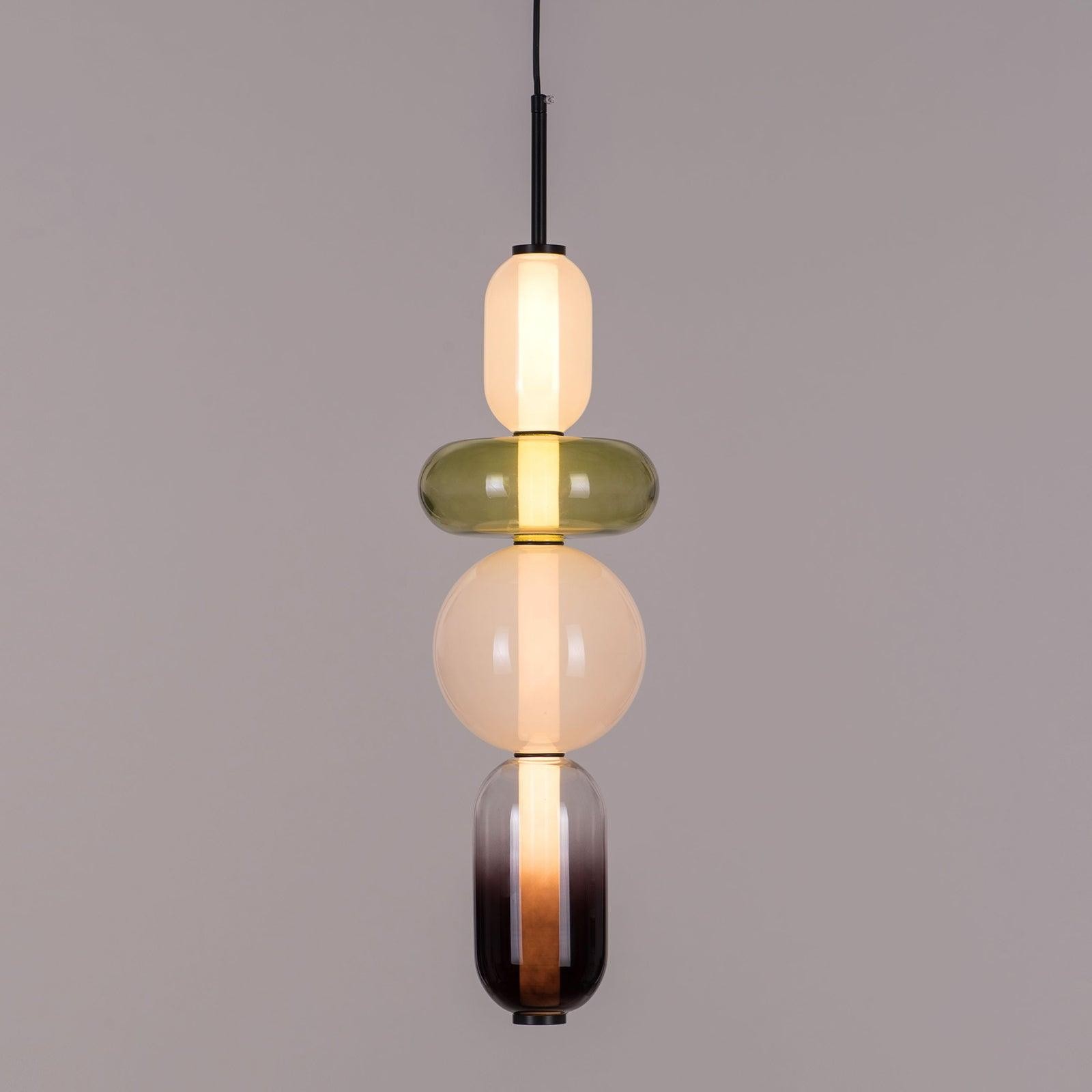 Noordse Hanglamp Van Gebrandschilderd Glas HL299