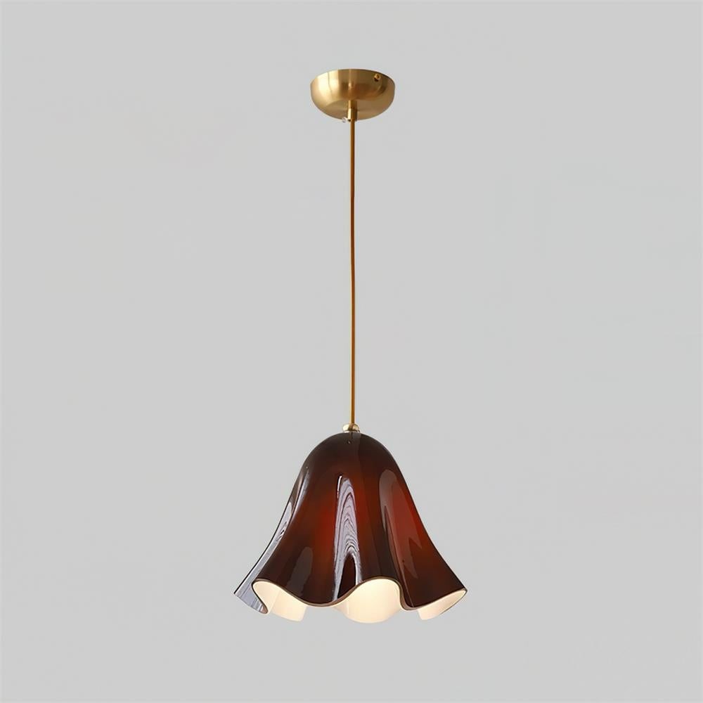 Bellina Artistieke Glazen Hanglamp - Moderne Bloei Geïnspireerde Hangende Plafondlamp HL1641