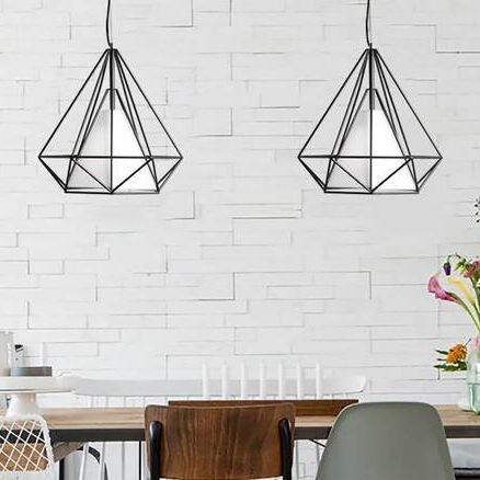 Diamond cage hanglamp