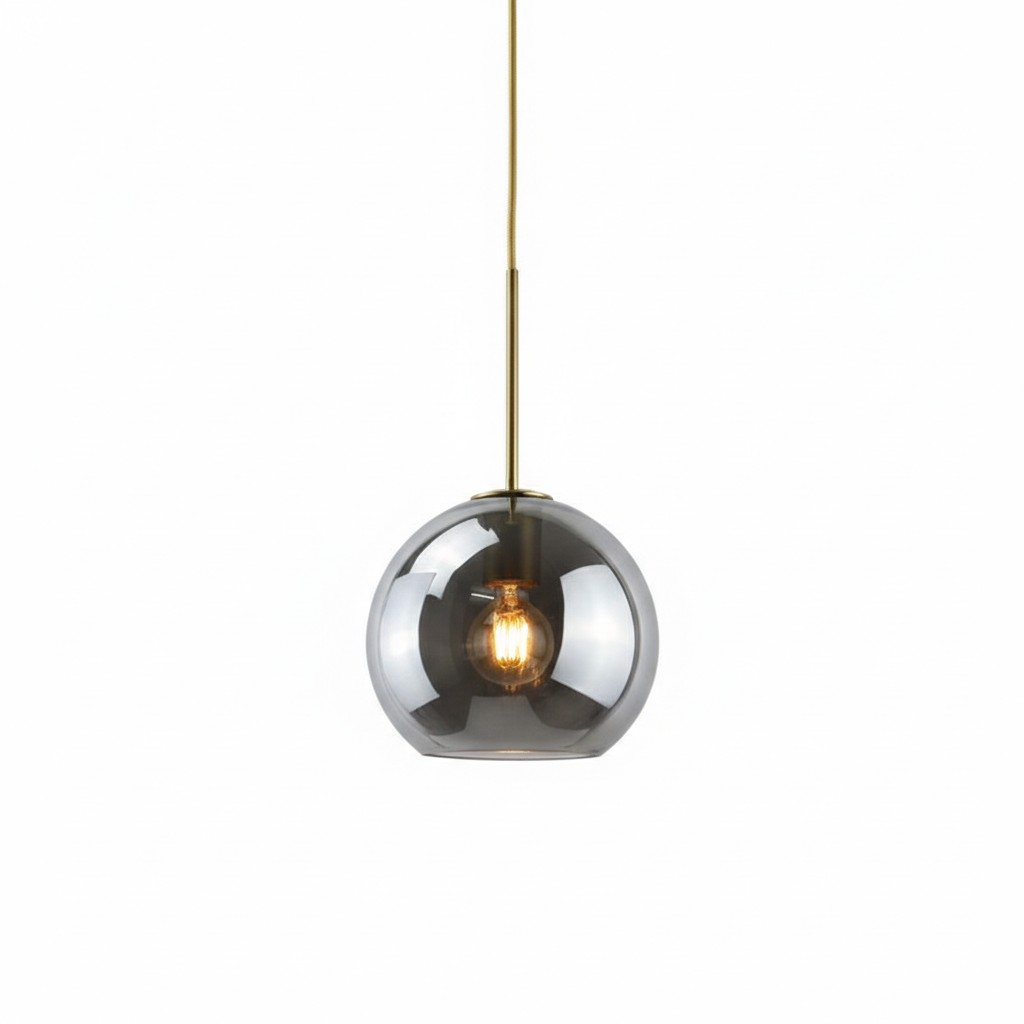 Solara Nordic bolvormige glazen hanglamp HL3496