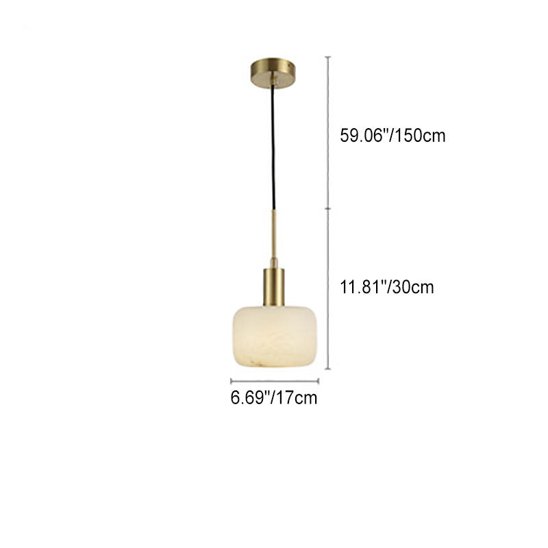 Velia Acorn Alabaster Minimalistische Hanglamp HL3497