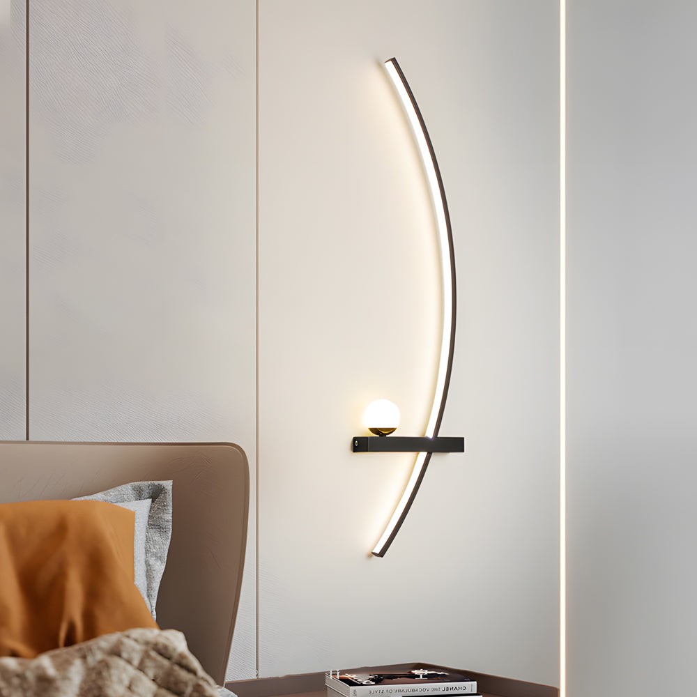 21'' gebogen strip 3-staps dimbare LED-wandlamp HL1000
