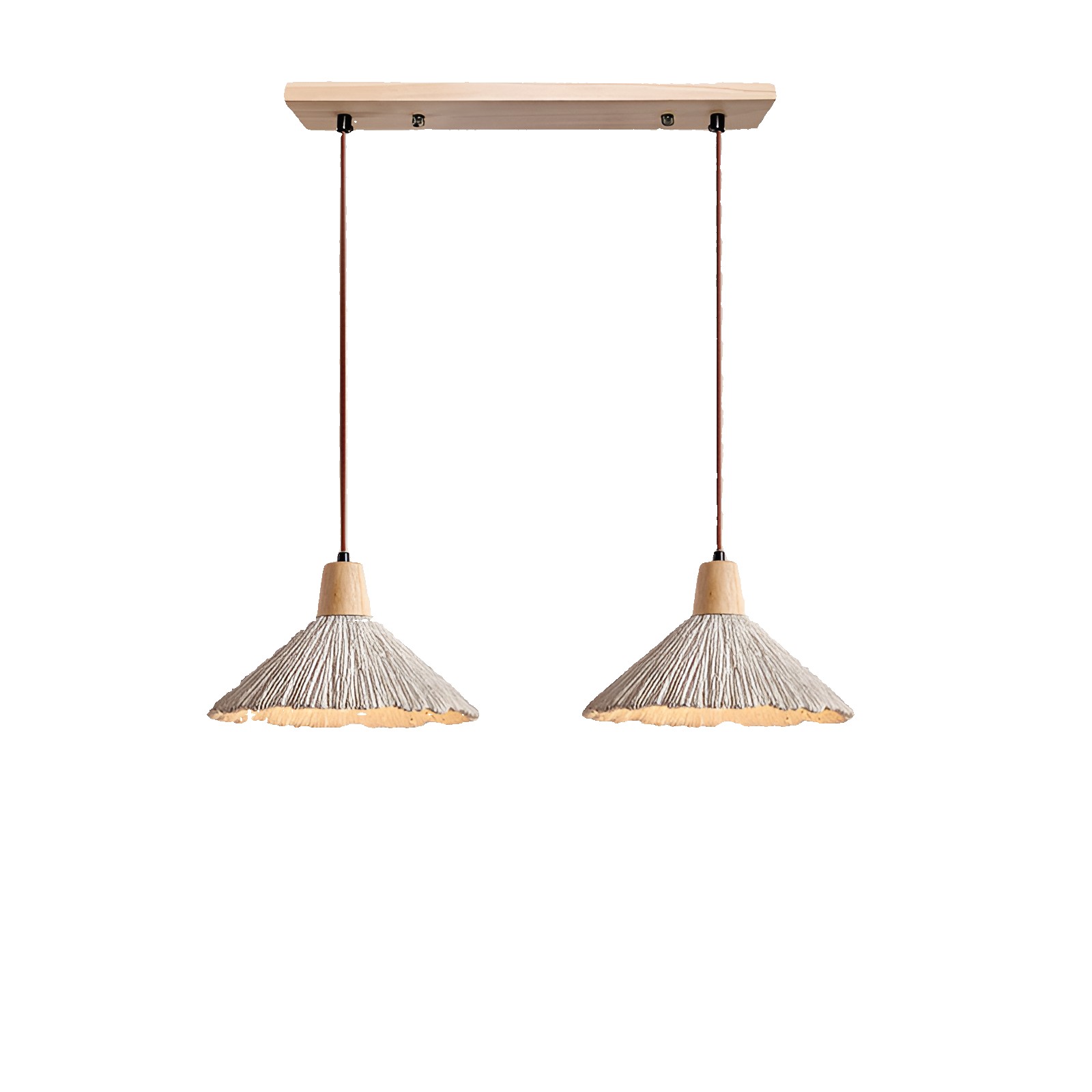 Crème retro Wabi-Sabi LED hanglamp HL3472