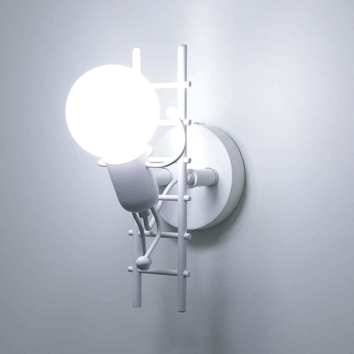 Modern Art Creative Iron Humanoid decoratieve wandlamp HL23