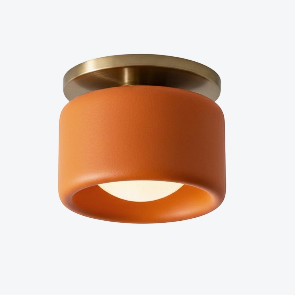 Cerova moderne porseleinen plafondlamp met elegante ivoorkleurige kap HL1621