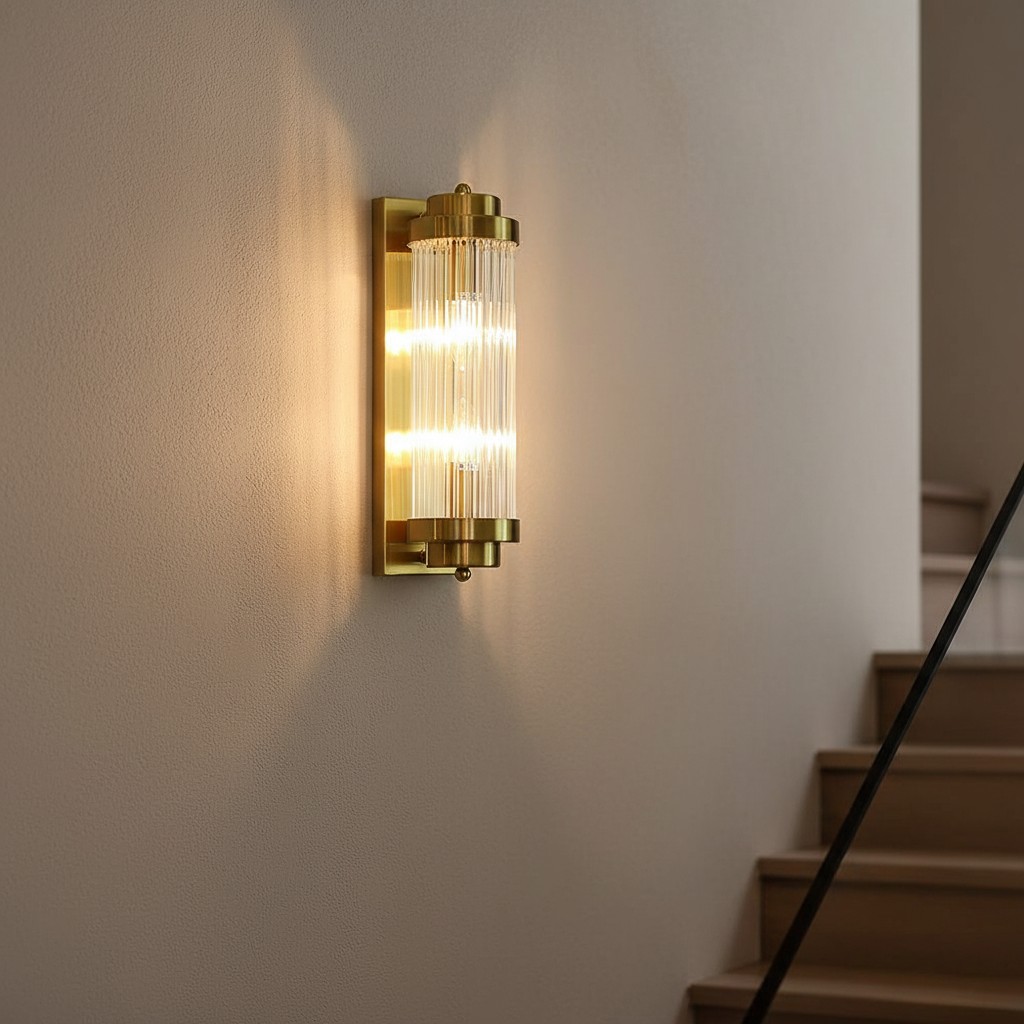 De offset pilaar wandlamp HL3345