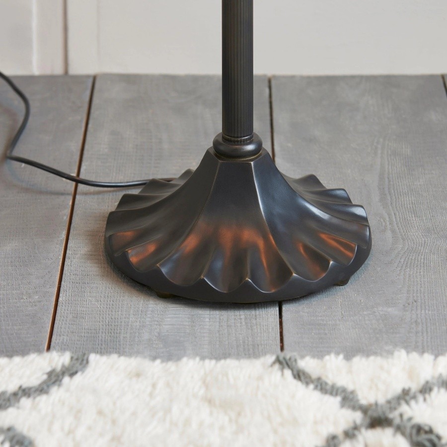 TiffStar Art Glazen Vloerlamp met Sierlijke Kap - Staande Lamp voor Woonkamers HL2138