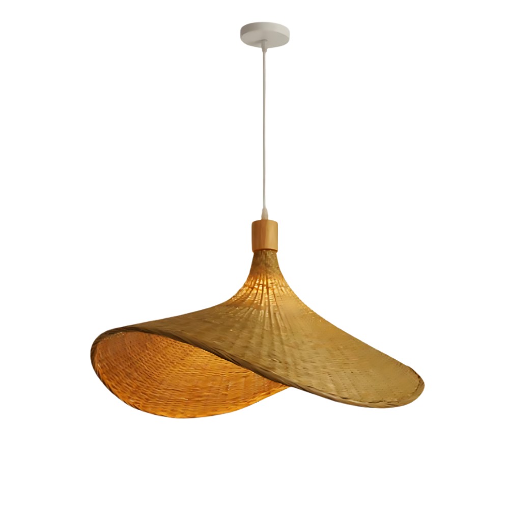 Rustieke Raphia Charm rotan hanglamp HL3387