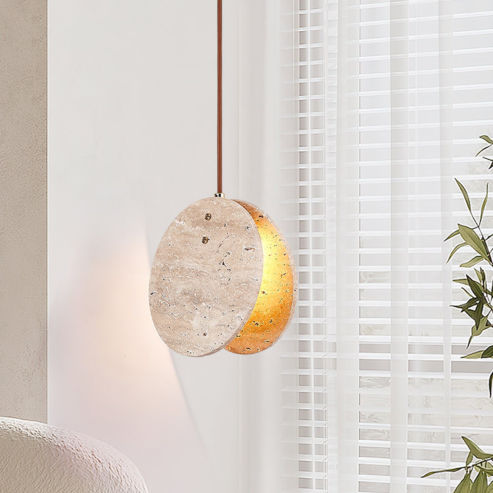 Hanglamp met stenen textuur HL942