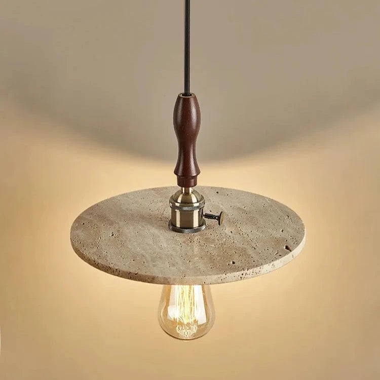 Middeleeuwse travertin hanglamp HL3482