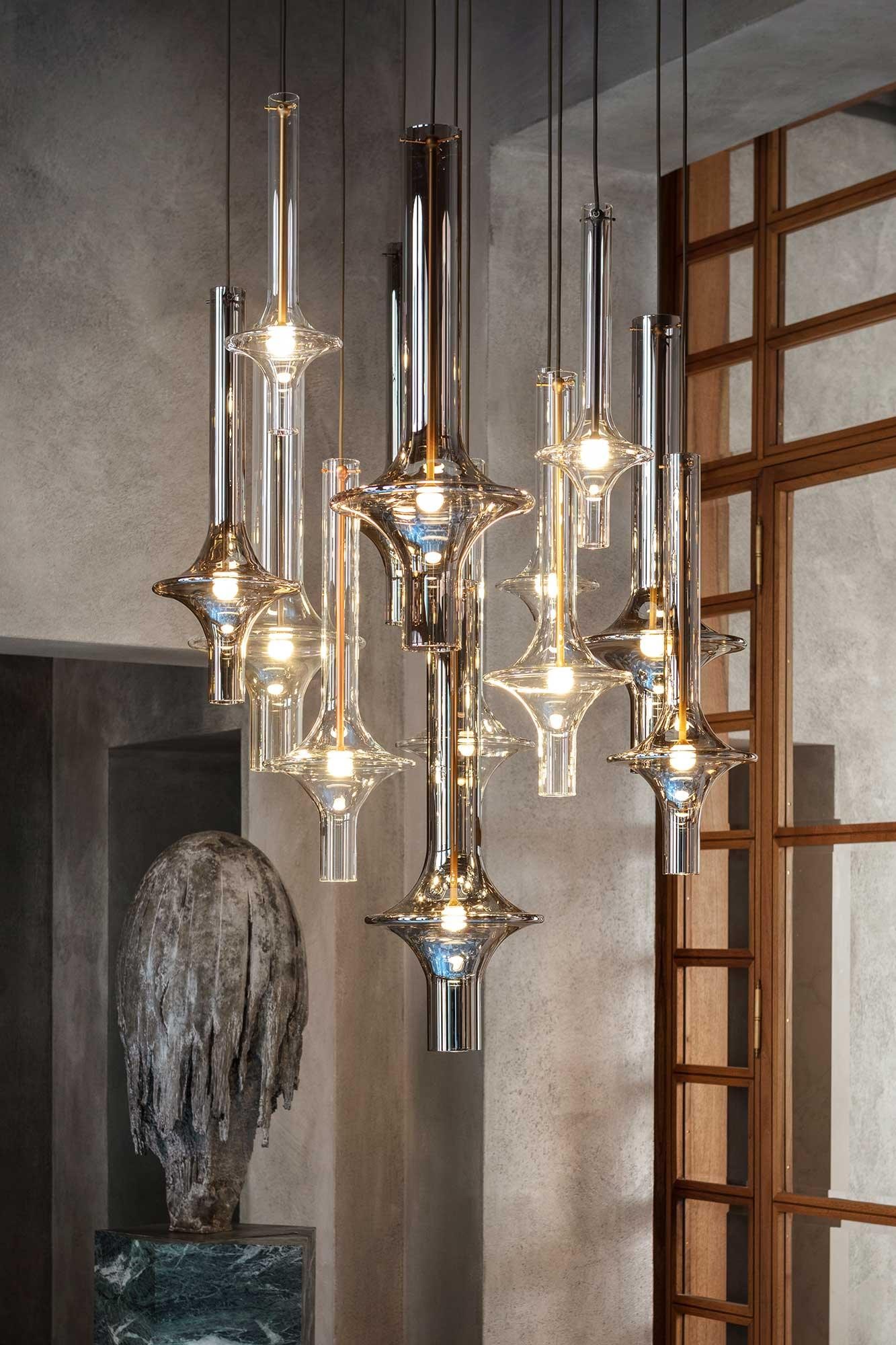 Moderne creatieve glazen buis hanglamp HL827