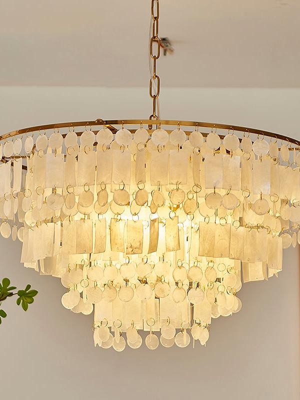 Moderne luxe meerlaagse schelpkroonluchter HL1115