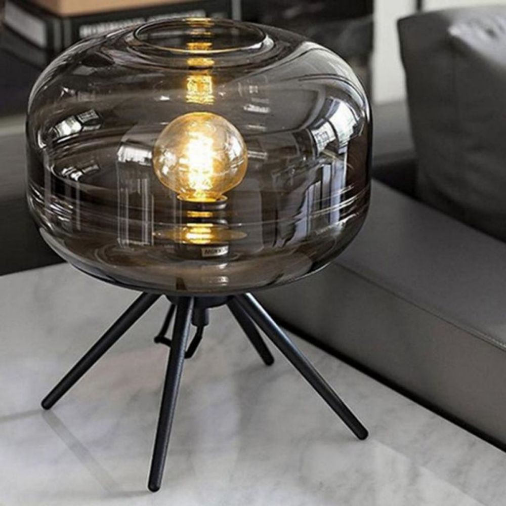 Vintage Glazen Lighthouse Tafellamp
