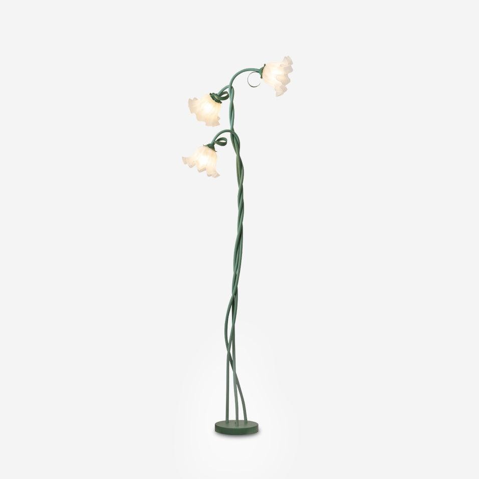 Creatieve multi-kops wikkelbloemvormige vloerlamp HL403