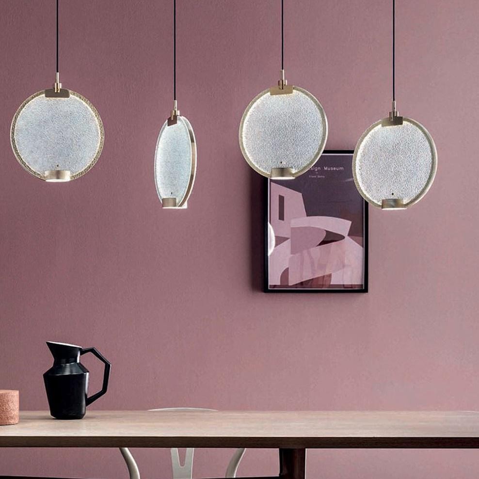 Horo hanglamp met messing frame HL1210