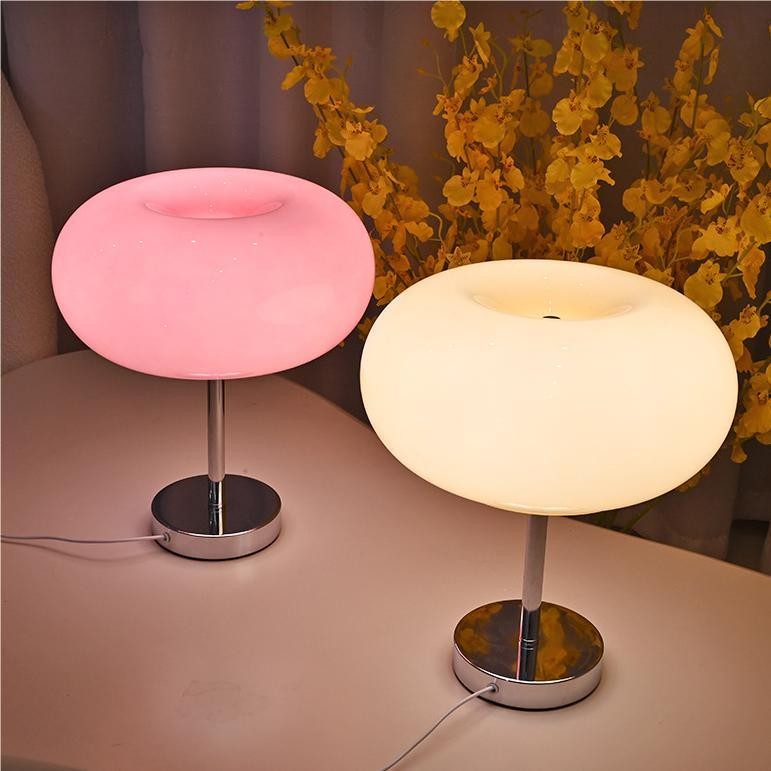 Moderne Bauhaus Macaron Glazen Tafellamp HL115