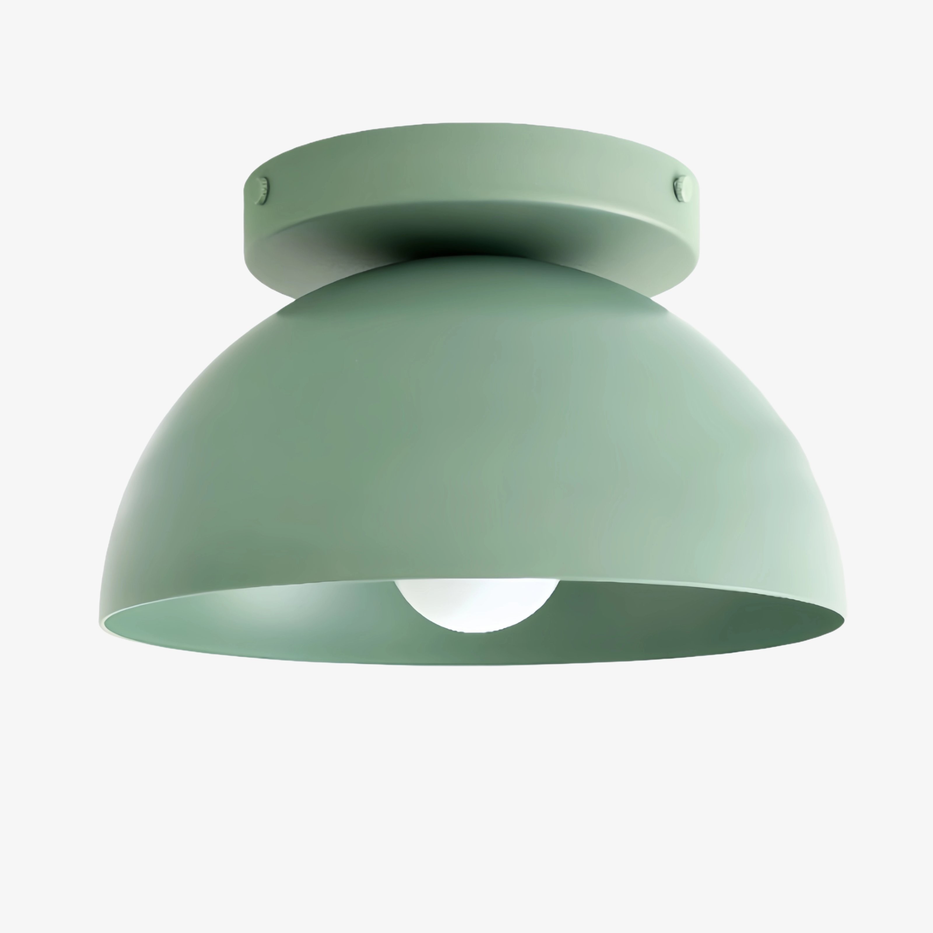 Metio Dome Shade Plafondlamp - Moderne Gekleurde Metalen Lamp voor Woonkamer en Slaapkamer HL1733