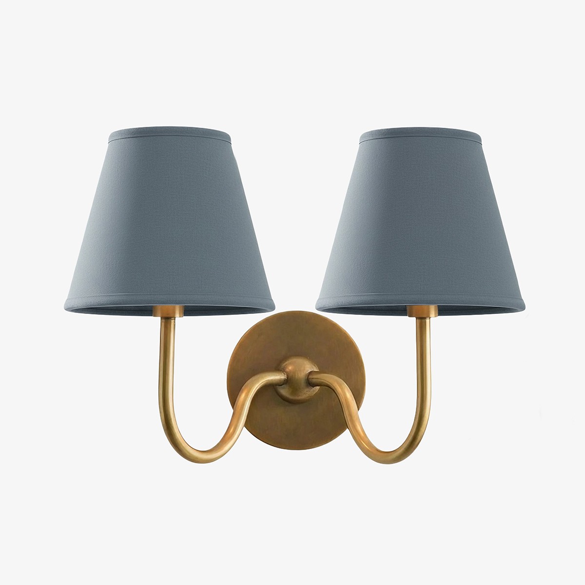 Luvora Vintage Wandlamp met Linnen Kap - Moderne Metalen Wandverlichting HL1594