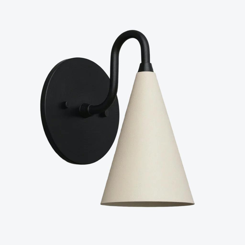Curva metalen kegelvormige wandlamp - Vintage messing wandlamp voor hal of trappenhuis HL1967