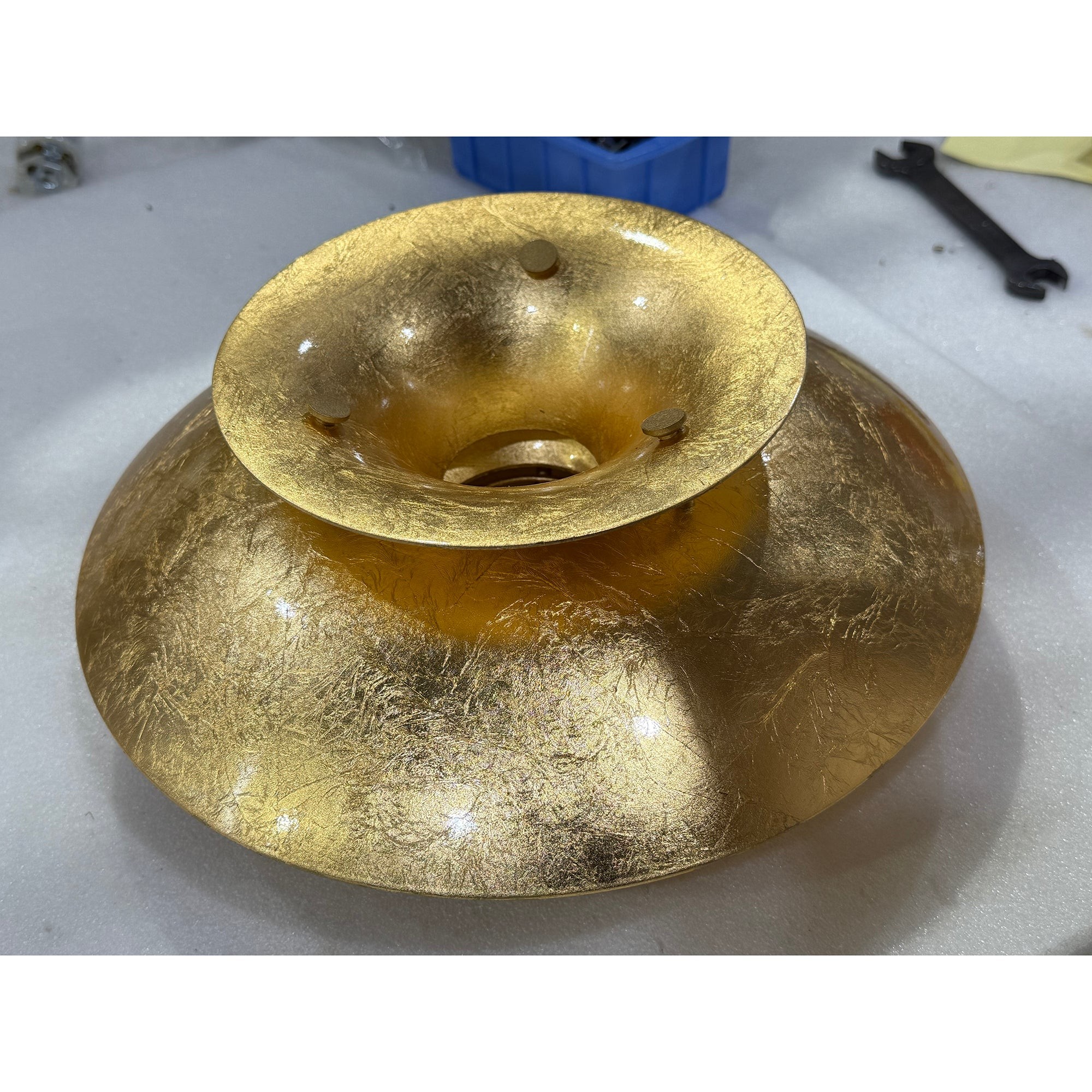 Hanglamp HL3315 met gouden folie