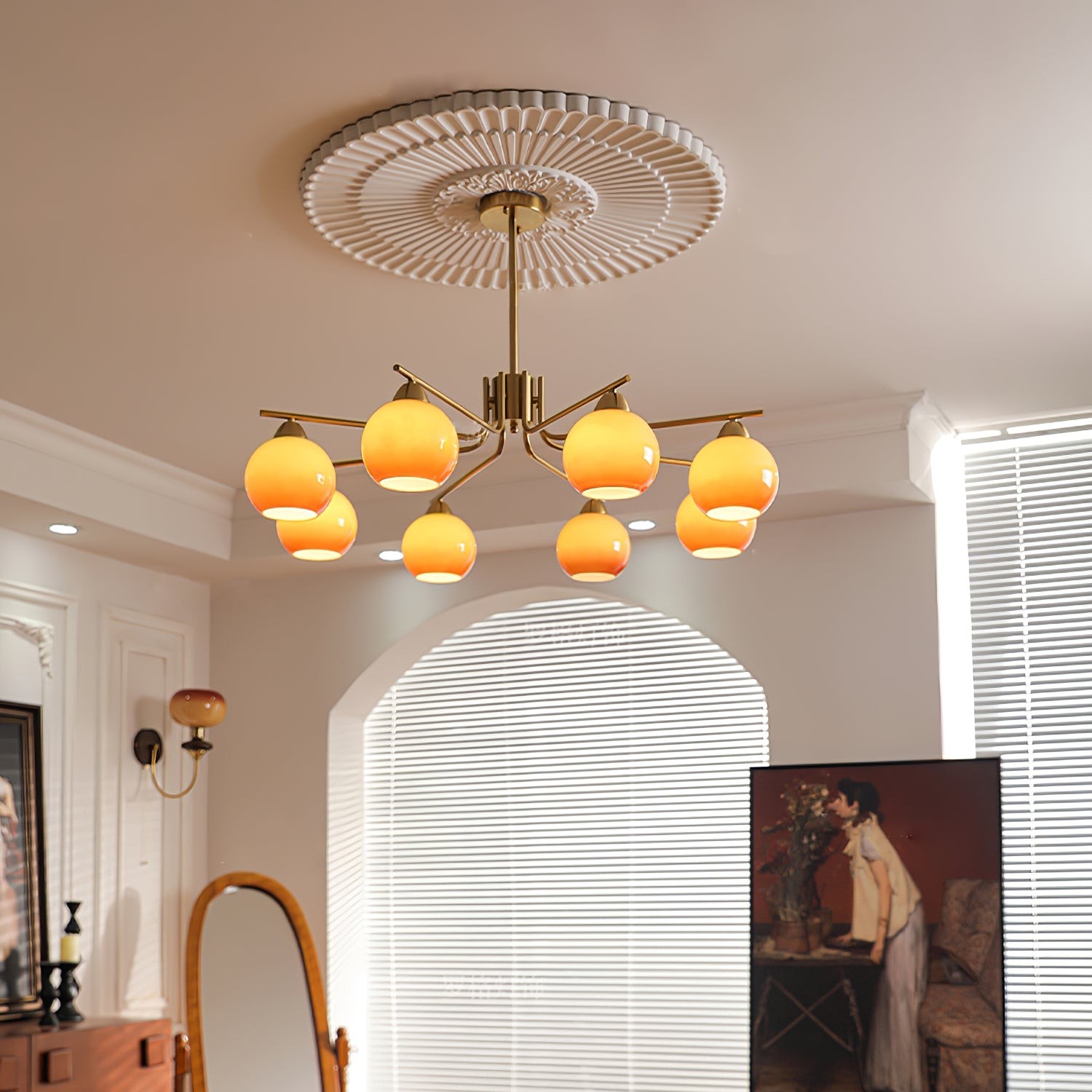 Creatieve Karamel Bolvormige Hanglamp HL410