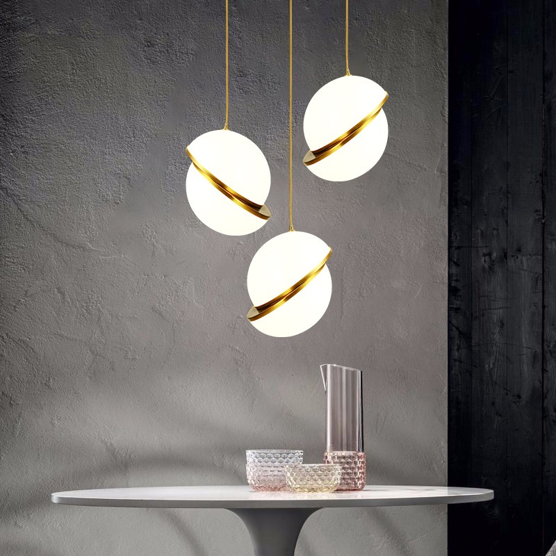 Crescent Opalen Bol Hanglamp
