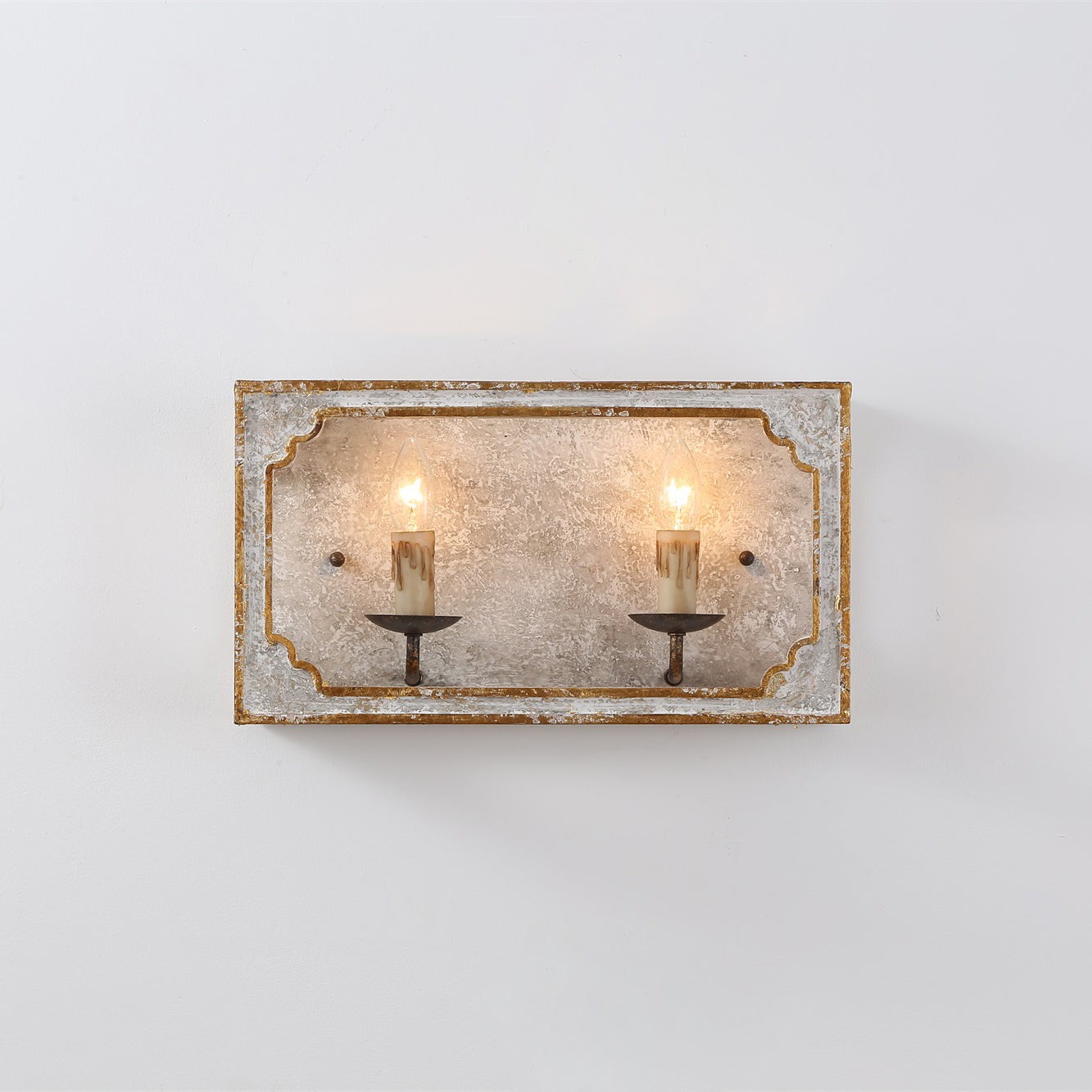 Boho rustieke kubusvormige wandlamp HL3183